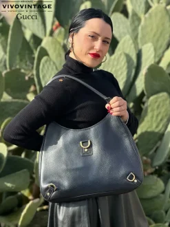 Borse A Spalla>Gucci Borsa a spalla blu