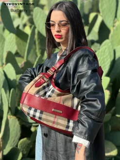 Borse A Spalla>Burberry Borsa tartan