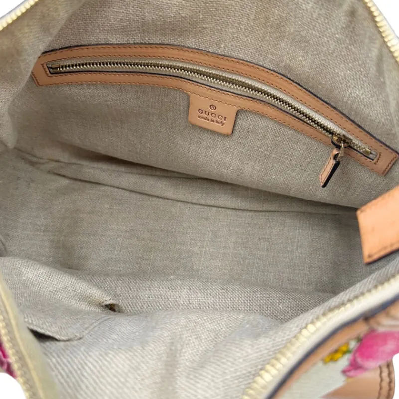 Borse A Spalla>Gucci Borsa Flora Bamboo