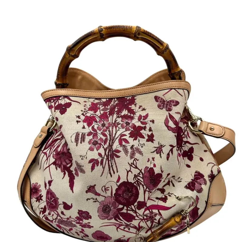 Borse A Tracolla|Borse A Spalla>Gucci Borsa Flora Bamboo