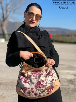 Borse A Tracolla|Borse A Spalla>Gucci Borsa Flora Bamboo