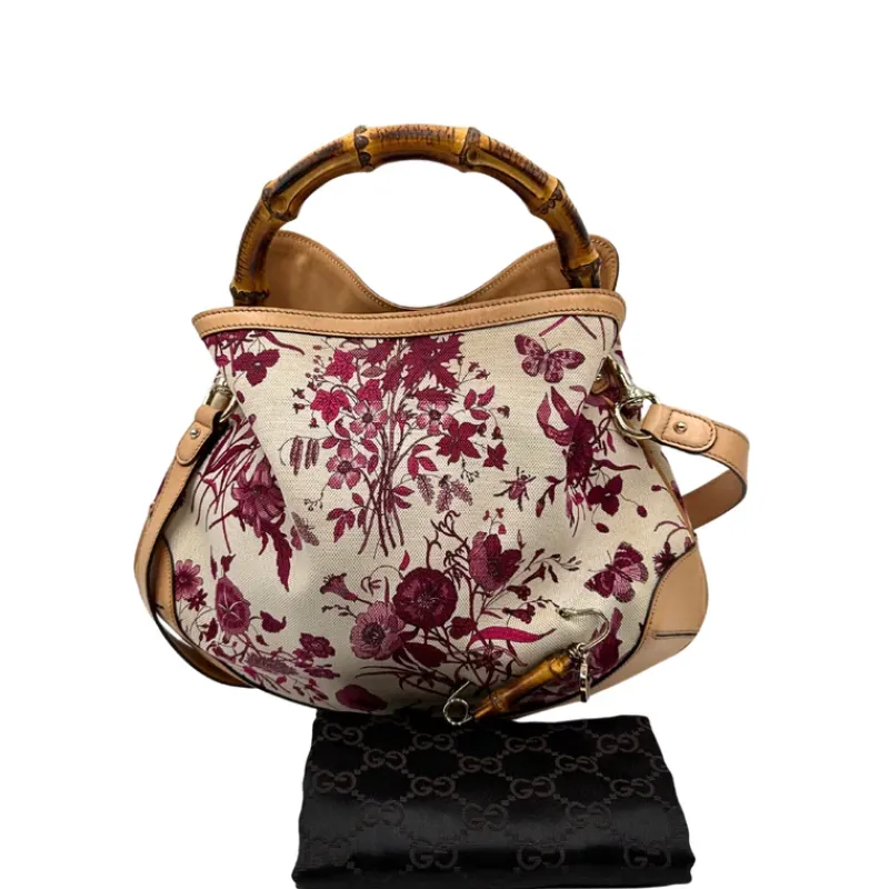 Borse A Tracolla|Borse A Spalla>Gucci Borsa Flora Bamboo