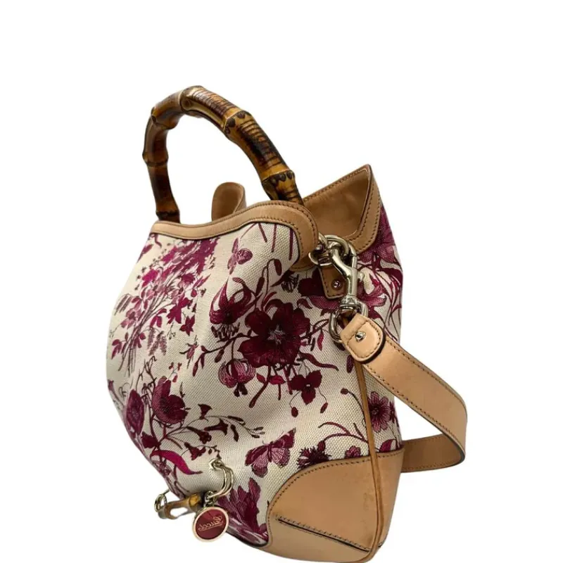 Borse A Tracolla|Borse A Spalla>Gucci Borsa Flora Bamboo