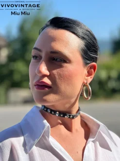 Gioielli>Miu Miu Bracciale nero