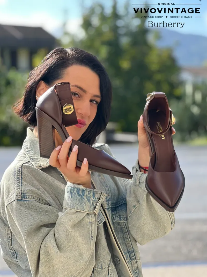 Scarpe>Burberry scarpa con tacco n.39