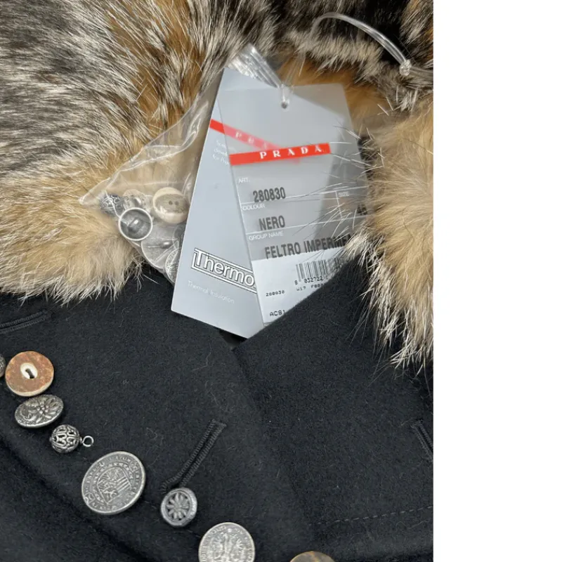 Abbigliamento>Prada Cappotto Caban tg 46
