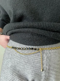 Gioielli|Cinture>Dolce u0026 Gabbana Cinta D&G con strass di cristallo