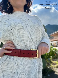 Cinture>Gucci Cintura rossa Tg 42