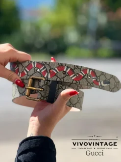 Cinture>Gucci Cintura Supreme serpente tg 50