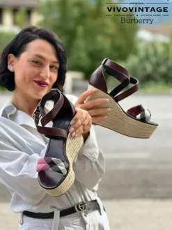 Scarpe>Burberry Espadrillas con zeppa