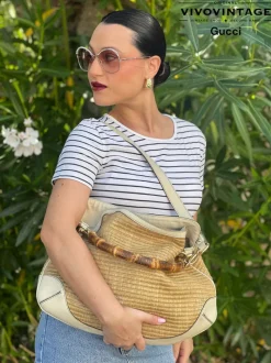 Borse A Tracolla|Borse A Mano>Gucci Bamboo con tracolla