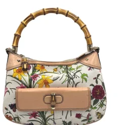 Borse A Mano>Gucci Bamboo flora