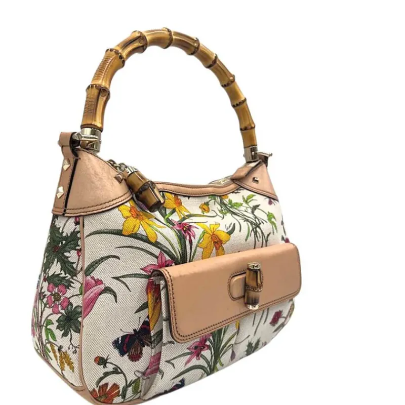 Borse A Mano>Gucci Bamboo flora