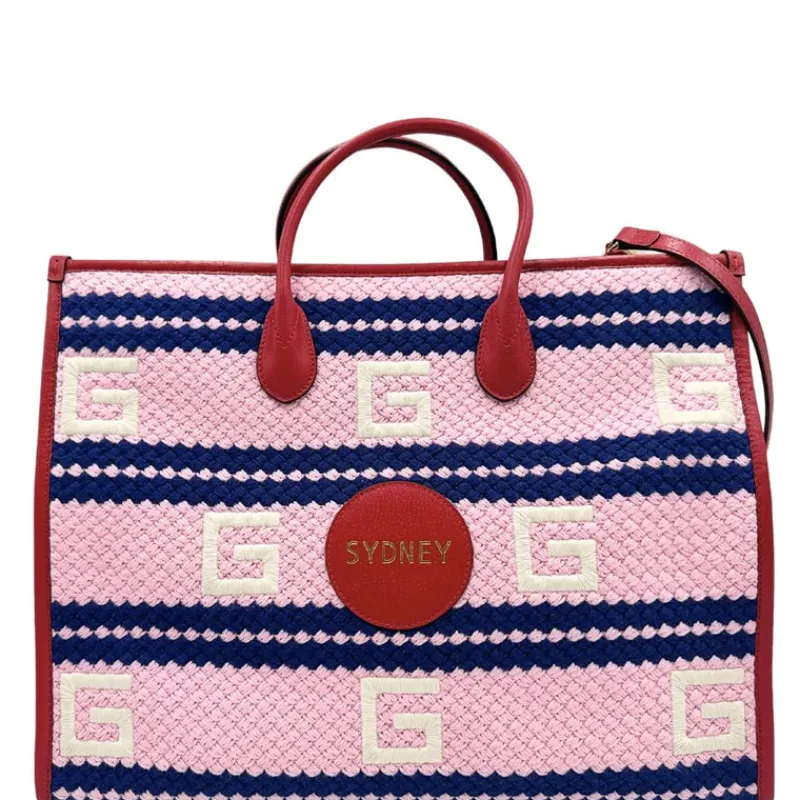 Borse A Tracolla|Borse A Mano>Gucci Sydney Striped tote