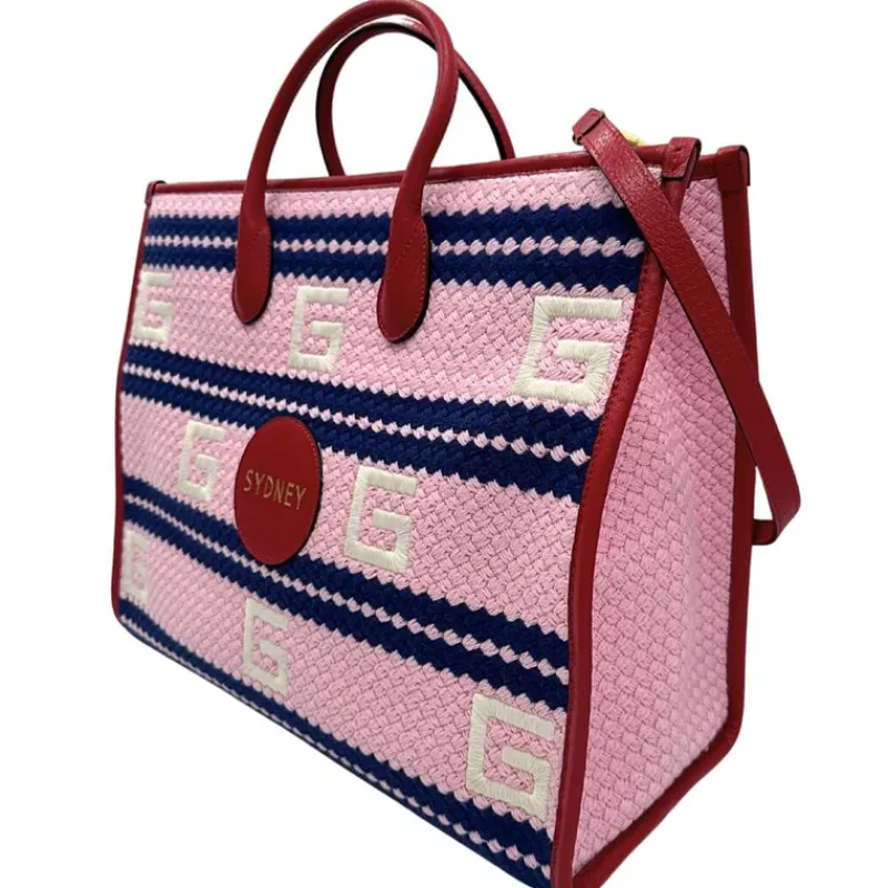 Borse A Tracolla|Borse A Mano>Gucci Sydney Striped tote