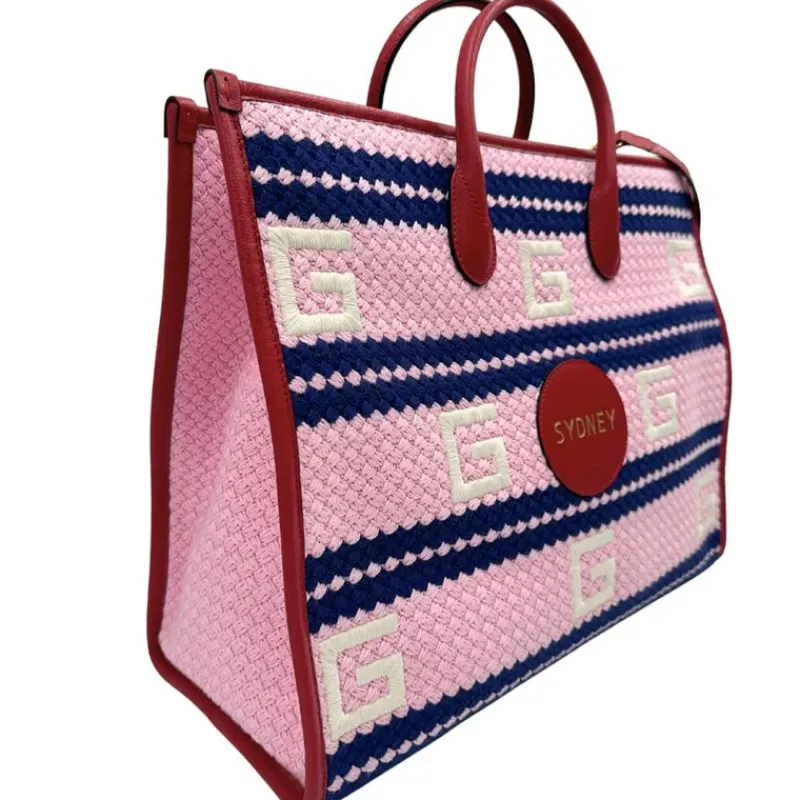 Borse A Tracolla|Borse A Mano>Gucci Sydney Striped tote