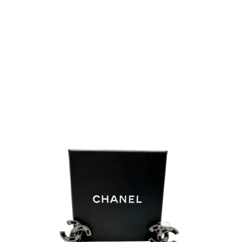 Gioielli>Chanel Orecchini strass neri