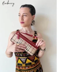 Pochette E Mini Bags>Burberry Pochette tartan
