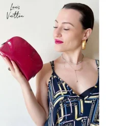 Pochette E Mini Bags>Louis Vuitton Pochette Lv vernis fragola