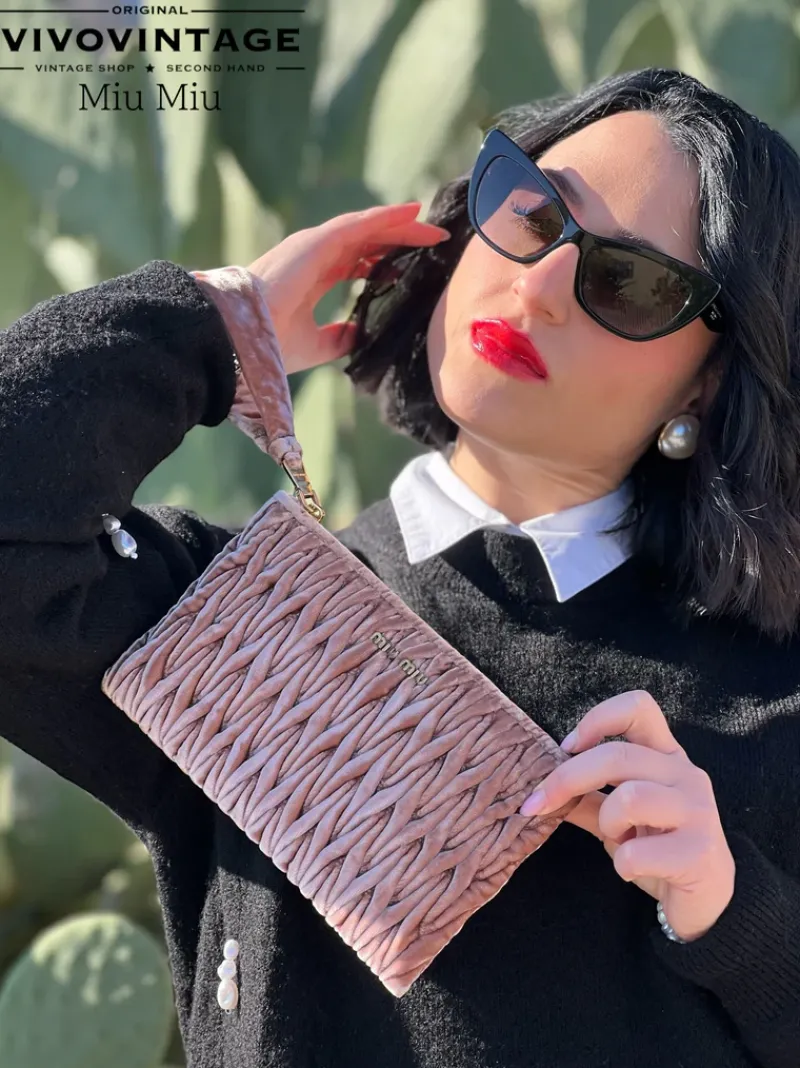 Pochette E Mini Bags|Borse A Mano>Miu Miu Pochette velvet