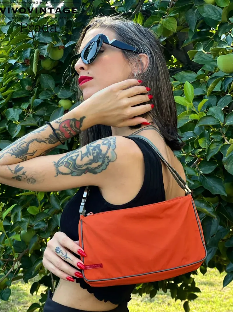 Pochette E Mini Bags|Borse A Spalla>Prada Pochette Linea Rossa