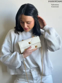 Borse A Tracolla>Valentino Garavani Pochette Roman Stud