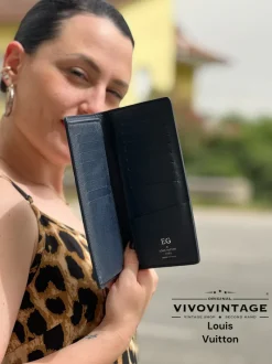 Portafogli>Louis Vuitton Portafoglio Brazza LV personalizzato E.G.