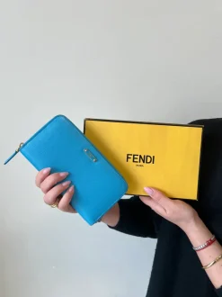 Portafogli>Fendi Portafoglio turchese