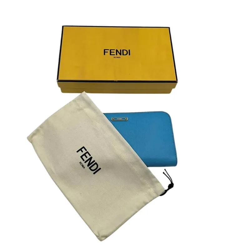 Portafogli>Fendi Portafoglio turchese