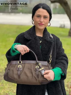Borse A Tracolla|Borse A Mano>Prada satchel jacquard