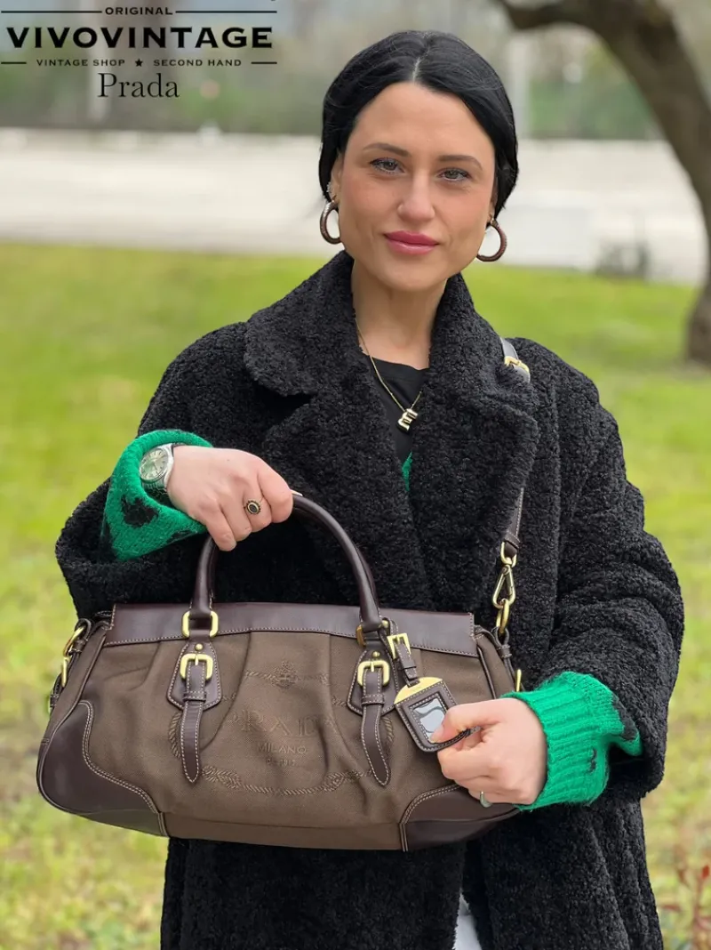 Borse A Tracolla|Borse A Mano>Prada satchel jacquard
