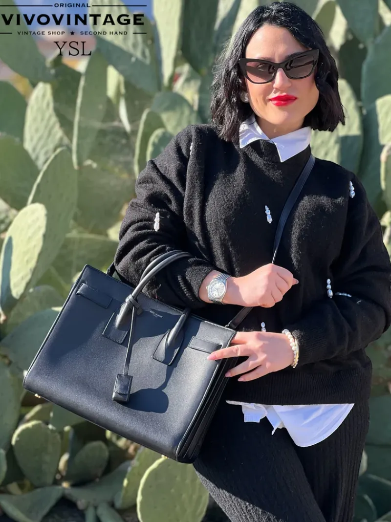 Borse A Tracolla|Borse A Mano>Yves Saint Laurent Sac de Jour piccola YSL