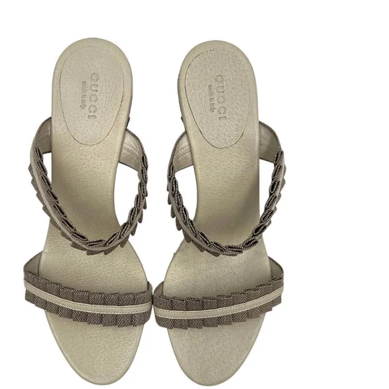 Scarpe>Gucci Sandalo GG Supreme 37