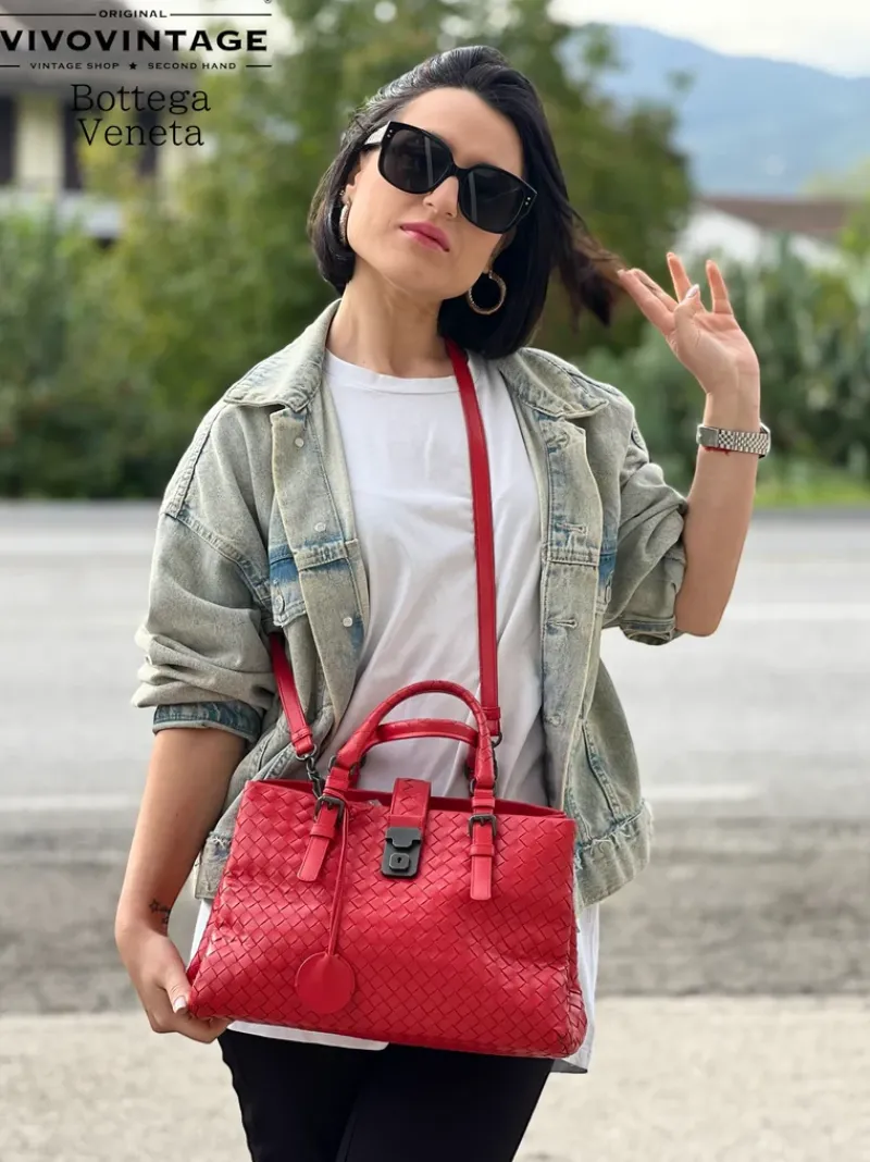 Borse A Tracolla|Borse A Mano>Bottega Veneta Satchel intrecciata