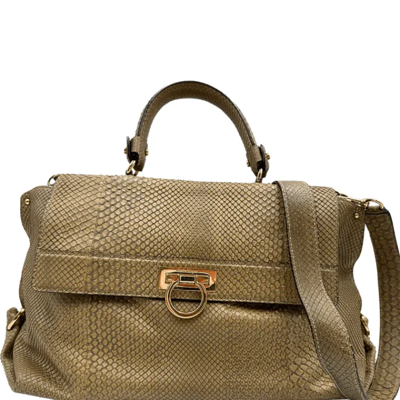 Borse A Tracolla|Borse A Mano>Salvatore Ferragamo Satchel Sofia con tracolla