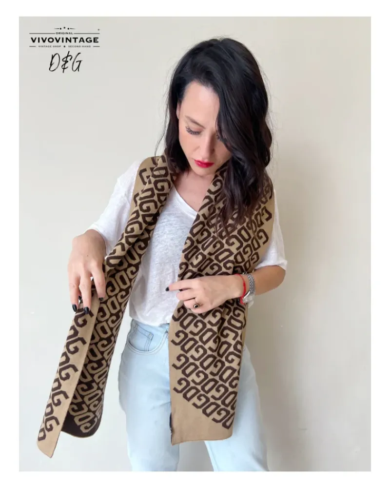 Foulard, Sciarpe E Bandeau>Dolce u0026 Gabbana Sciarpa Dolce&Gabbana logata
