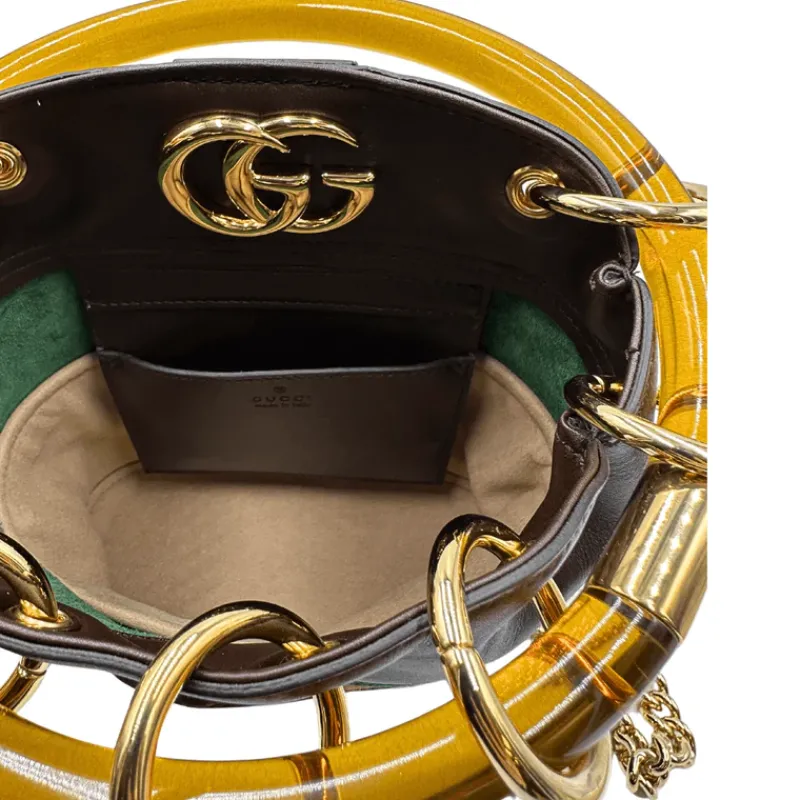 Secchielli|Borse A Tracolla>Gucci Secchiello Marmont Chain Bucket small