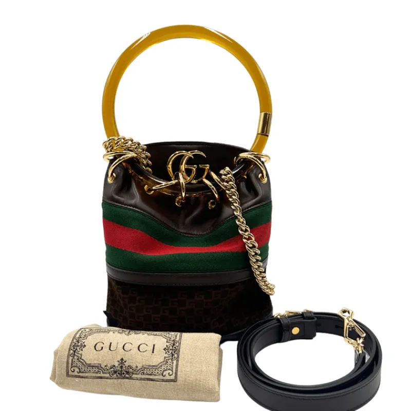 Secchielli|Borse A Tracolla>Gucci Secchiello Marmont Chain Bucket small