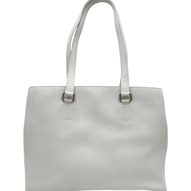 Borse A Spalla>Furla Shopper bianca