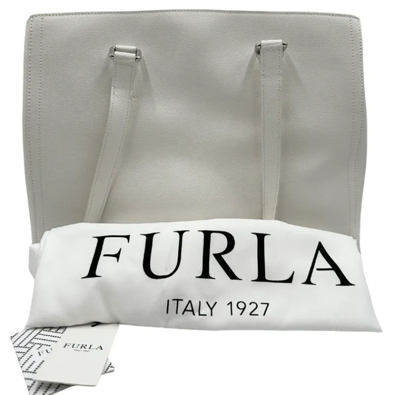 Borse A Spalla>Furla Shopper bianca