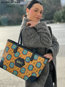 Borse A Spalla>Gucci Shopper Aria 100th Anniversary