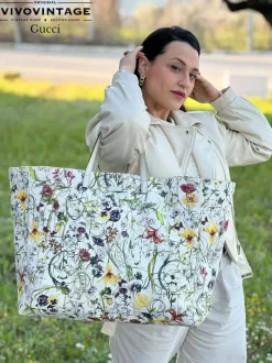 Borse A Spalla>Gucci Shopper Flora
