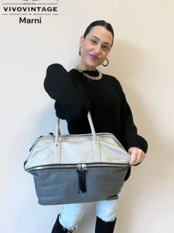 Borse A Spalla|Borse A Mano>Marni Shopper bicolore