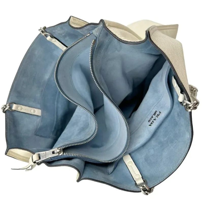 Borse A Spalla>Prada Shopper bianca