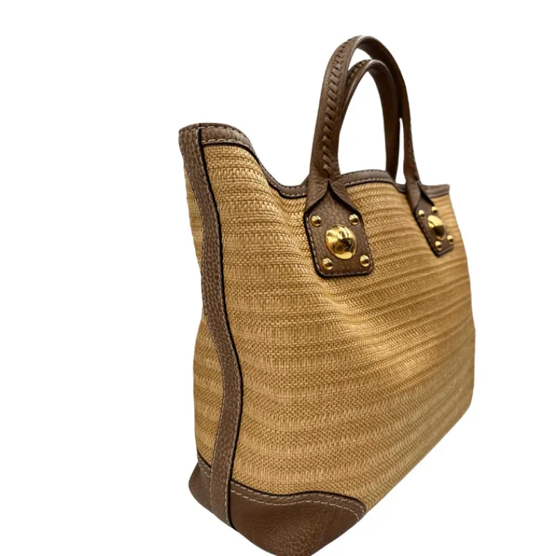 Borse A Spalla>Gucci Shopping rafia