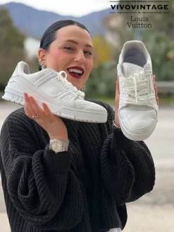 Scarpe>Louis Vuitton Sneakers Trainer White LV n.41
