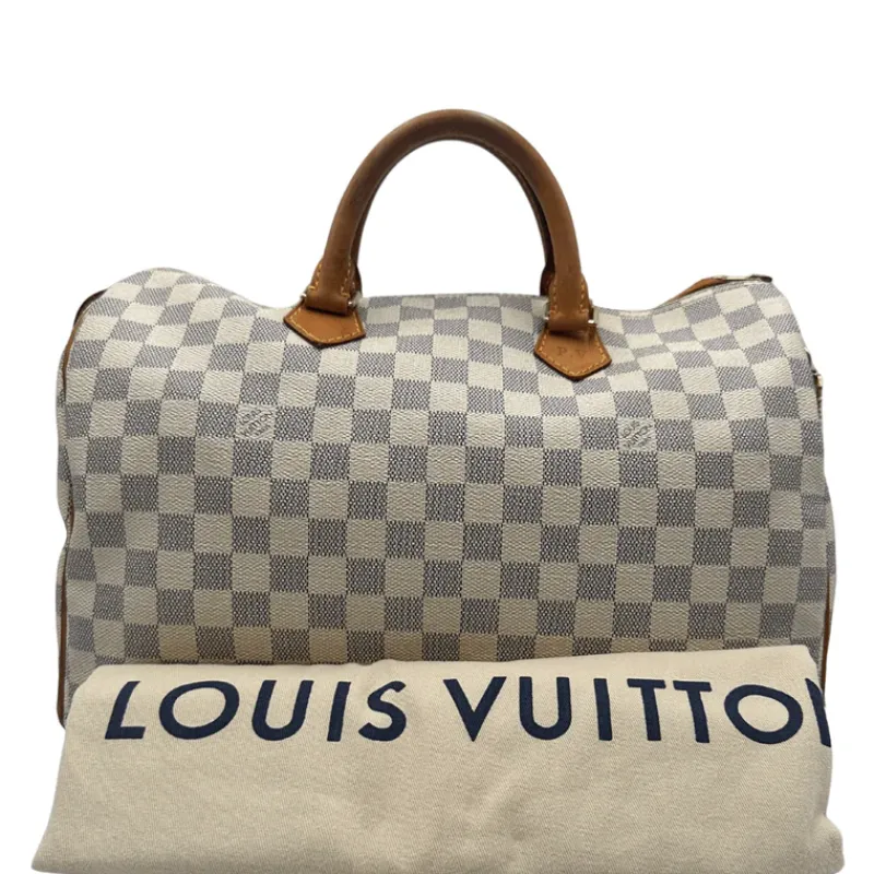 Bauletti|Borse A Mano>Louis Vuitton Speedy 35 Damier Azur