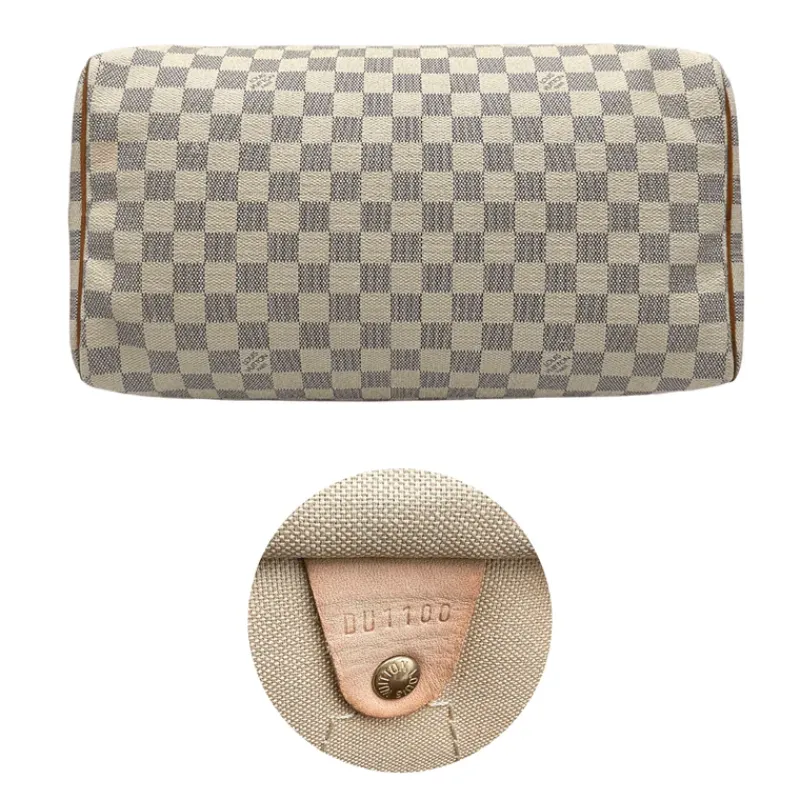 Bauletti|Borse A Mano>Louis Vuitton Speedy 35 Damier Azur