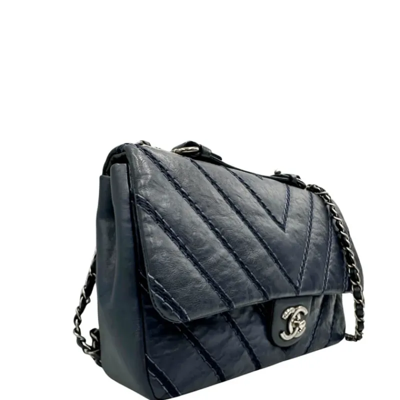 Borse A Tracolla|Borse A Spalla>Chanel Stitched Chevron Calfskin Chain Flap