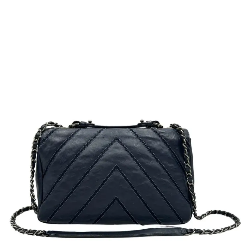 Borse A Tracolla|Borse A Spalla>Chanel Stitched Chevron Calfskin Chain Flap